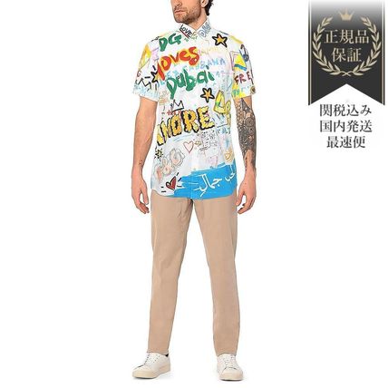 【残少VIP割】DOLCE& GABBANA▼柄入りシャツ