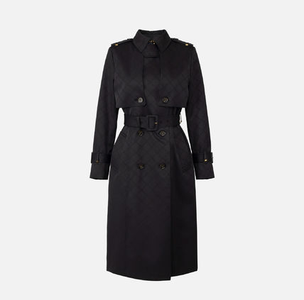 【25SS】 ELISABETTA FRANCHI ジャカード トレンチコート 25SS】 ELISABETTA FRANCHI ジャカード トレンチコート