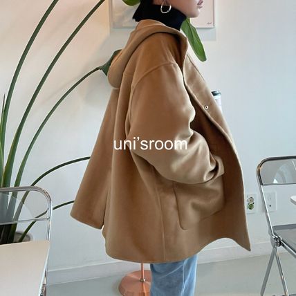 uni's room□2color ウールAラインハーフコート OT-AW24-25BC