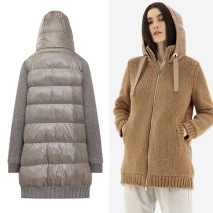 HERNO】ダウン切り替え カーディガン - www.akbara.ac.id 【メーカー直送】 ヘルノ カシミア・ウールの異素材ロングカーディガン42 ニット/セーター