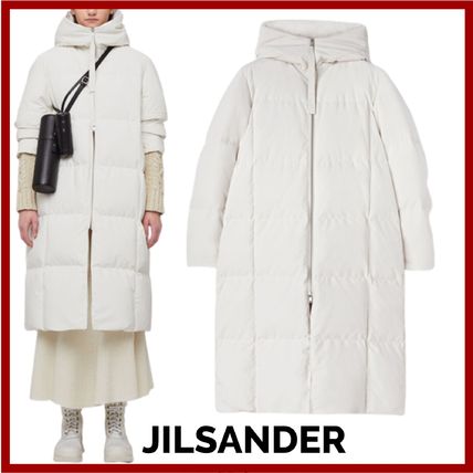 ブルゾン JILSANDER ジルサンダー ボンバーダウンジャケット スチール ...