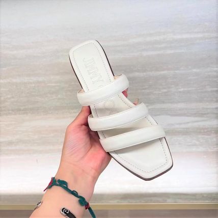 Jimmy Choo】オープントゥ シンプルホワイトウェッジサンダル - www 購入いただけます ⭐︎min ⭐︎ miuのキラキラウェッジサンダル サンダル