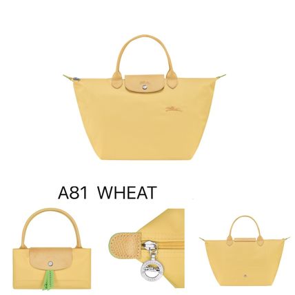 Longchamp トートバッグ 2023 秋冬 新色Longchamp*LE PLIAGE Green*手提げ M(4)
