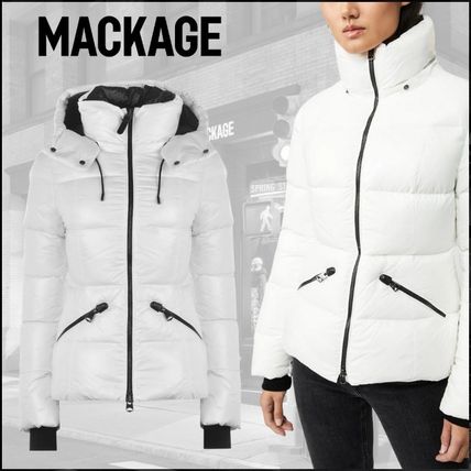 おすすめ!【MACKAGE】ホワイトマダリンダウンジャケット - www 仕入れ Mackage ダウンジャケット ダウンジャケット