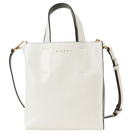 マルニ MARNIレザーショルダーウォレットショルダーバッグ長財布 ...