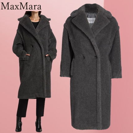 22AW】MAX MARA テディ ウール アルパカ ダブルブレストコート - www ...