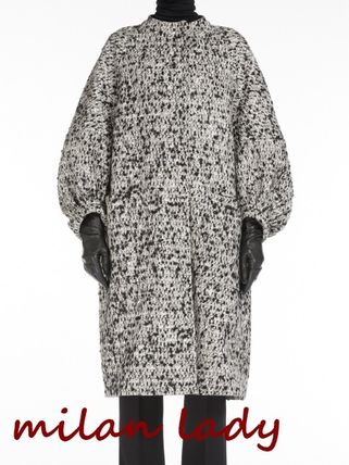 正規店買付 Max Mara モヘアロングクルーネックコート - www ...