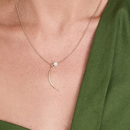 MIZUKI チェーンネックレス ダイヤモンド 14K gold パール - www ...