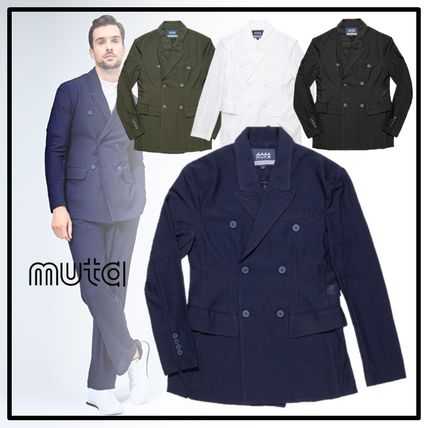 直営店買付】muta ストレッチメッシュ ダブルジャケット - www.akbara セールの通販 MUTA メッシュセットアップ テーラードジャケット