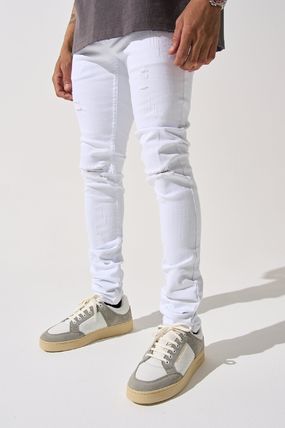 SERENEDE スキニー デニムパンツ ダメージ加工 海外限定 SERENEDE ダメージ加工 スキニー デニムパンツ 関税込