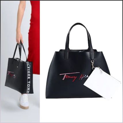 42%割引☆Tommy Hilfiger☆彡ロゴ トートバッグ ハンドバック/送料 ...