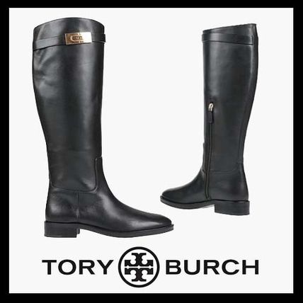 Tory Burch☆レザー ロング ブーツ レディースブーツ - www.itacarambi 純日本製 TORY BURCH 25.5cm 黒 ロングブーツ レザー トリーバーチ ブーツ
