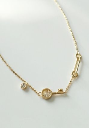 Wanderlust + Co【 三日月 ゴールド ネックレス 】月モチーフ の定番から人気の限定 【JUPITER】K10 アーチダイヤモンドネックレス/クレセントムーン/三日月 ネックレス