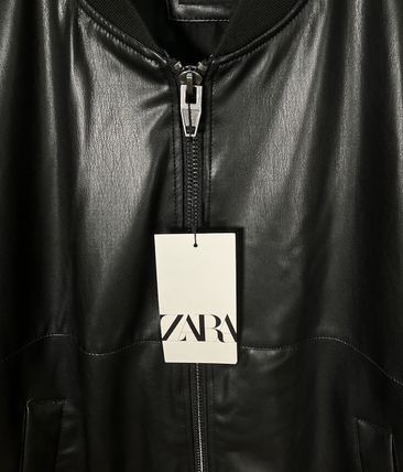 ☆ドイツ発*ZARA*新作*レザーボンバージャケット☆ (ZARA/レザー