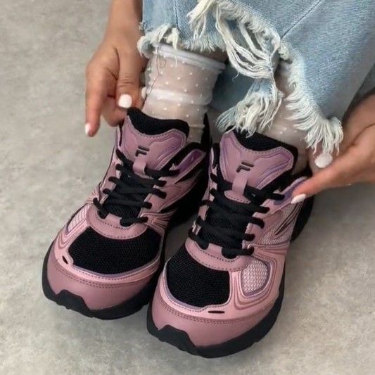 ◆FILA◆Fila Echappe Pink ハンソヒ着 韓国発 23~26㎝ ピンク系 FILA ECHAPPE(フィラ) スニーカー(レディース) - 海外