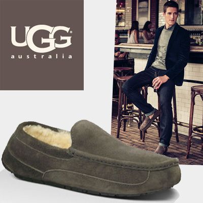UGG Australia-ASCOT スエードモカシン/Charcoal 即発送 (UGG/ドレス UGG Australia-ASCOT スエードモカシン/Charcoal 即発送 (UGG/ドレス