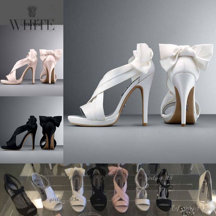 ☆White by Vera Wang☆ リボン サテン ヒール サンダル (全3色) (Vera ☆White by Vera Wang☆ リボン サテン ヒール サンダル (全3色) (Vera
