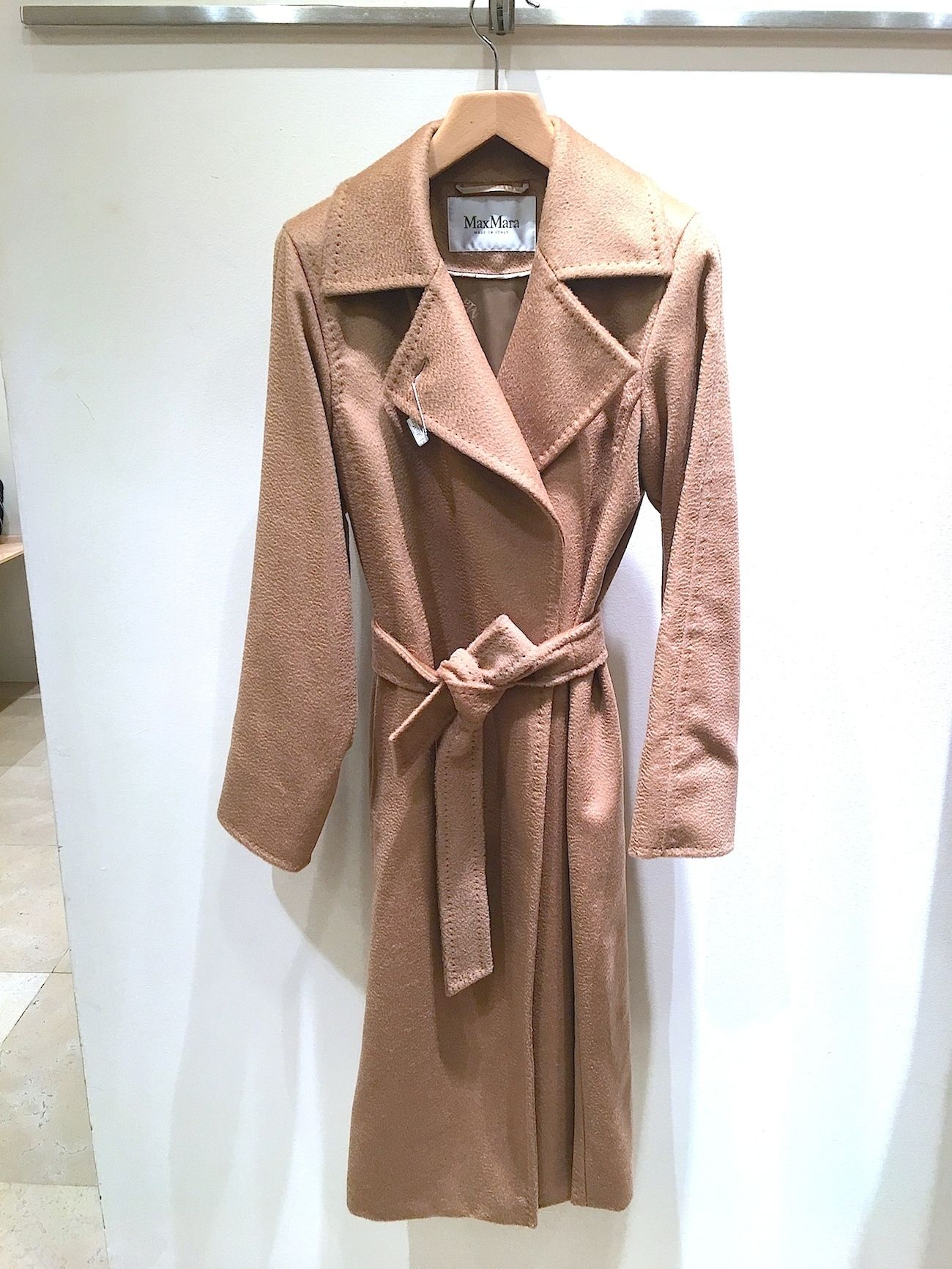 MANUELA☆MaxMara セレブ愛用!クラシックロングキャメルコート (Max ...