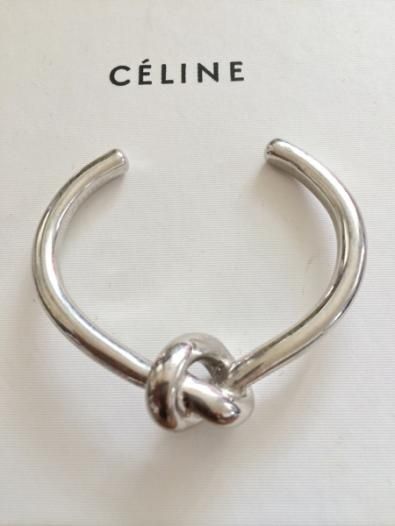 国内発送!!入手困難2点のみ入荷CELINEノットブレスレットSILVER