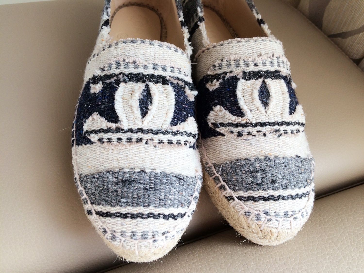 CHANEL(シャネル)キャンバスG29762エスパドリーユ☆ (CHANEL