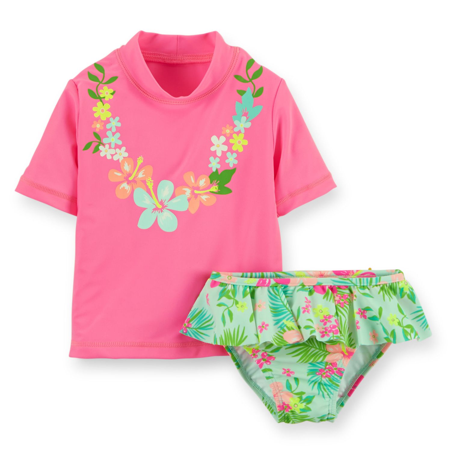 カーターズ キッズ 子供 女の子 水着 ラッシュガード水着 3歳 Carter S 子供用水着 ビーチグッズ Buyma