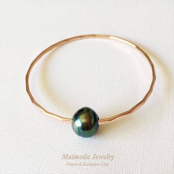タヒチアンパール バングル☆Maimoda Jewelry☆ハワイ (Fighting
