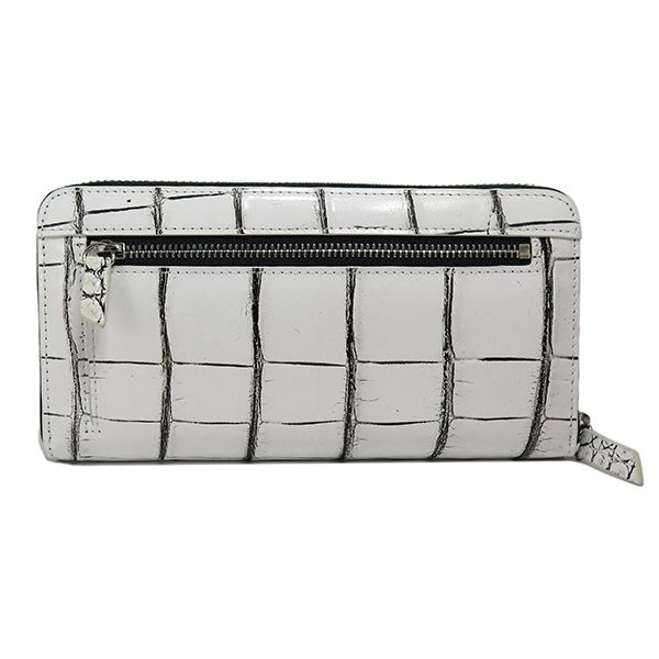 ロダニア クロコダイル 長財布 OKUC262VWH ホワイト【限定品 ...