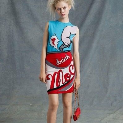 新品 MOSCHINO モスキーノ ワンピース デニム ワンピ