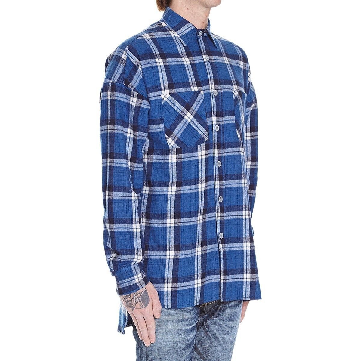 fear of god チェックシャツ fourth collection 青 - freshslice.com