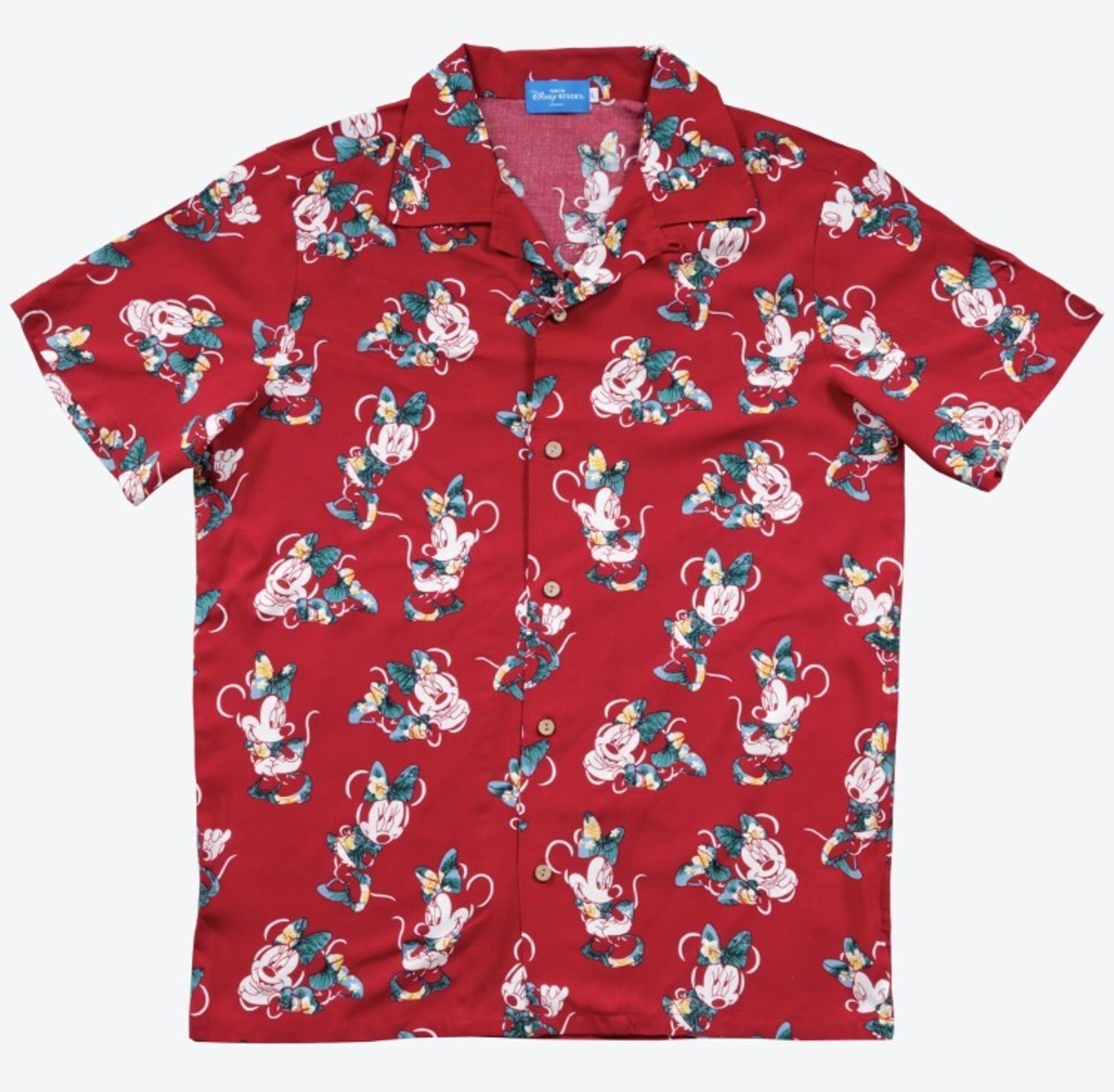 東京ディズニーリゾート ミニー アロハシャツ 赤 S L Disney Tシャツ カットソー Buyma