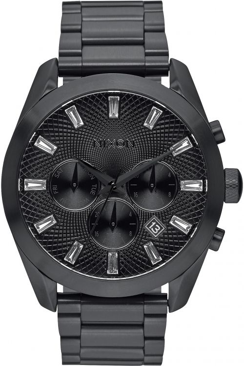 送関税込☆Nixonニクソン BULLET CHRONO Black ビジュー A931001