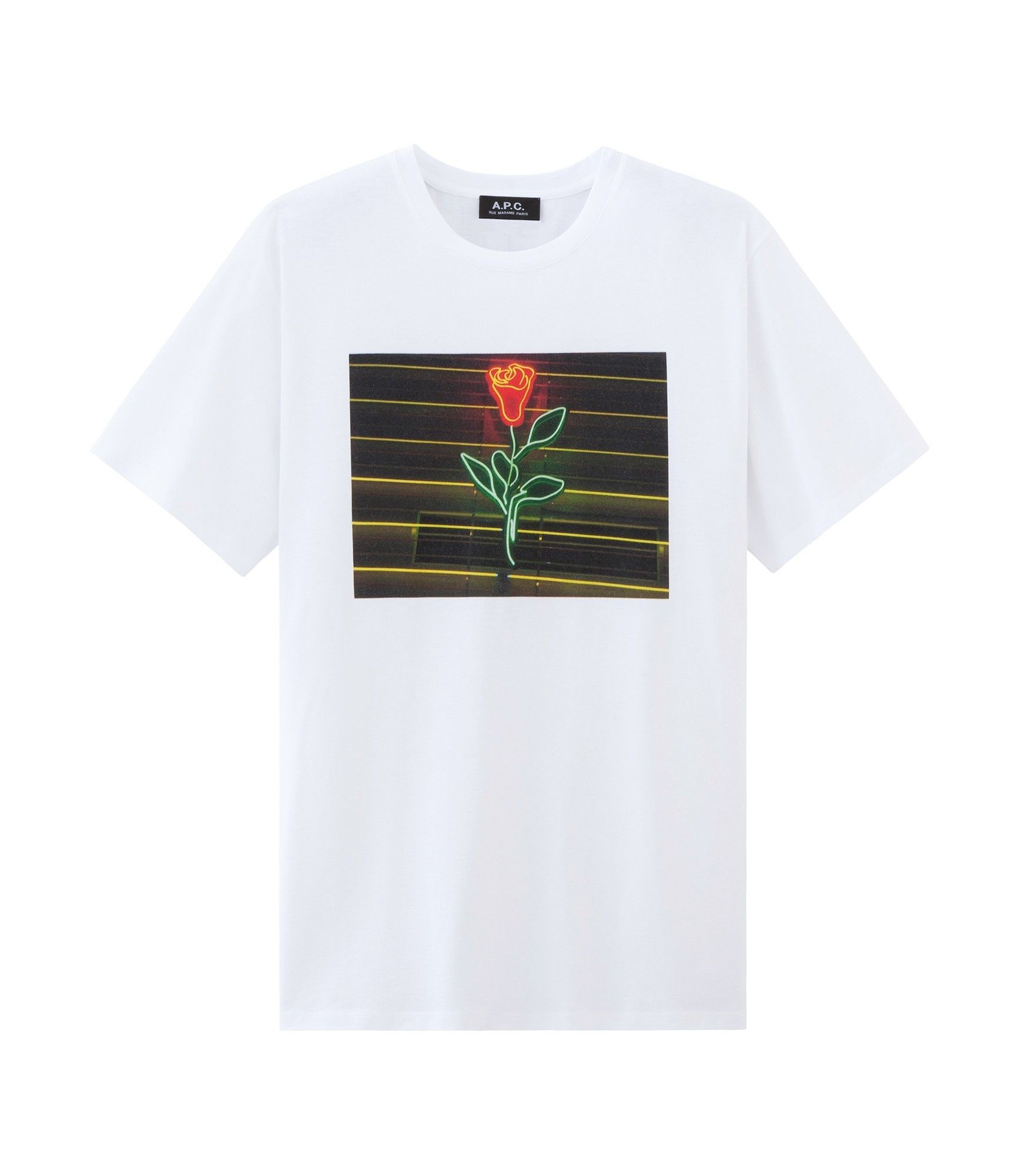 ☆フランス発 A.P.C.☆国内完売!La Rose Tシャツ 半袖 White (A.P.C. ☆フランス発 A.P.C.☆国内完売!La Rose Tシャツ 半袖 White (A.P.C.