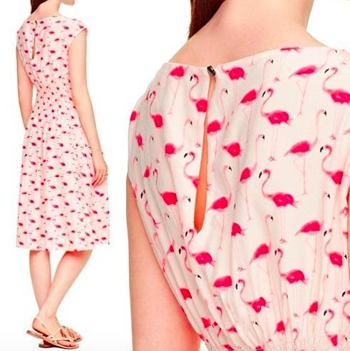 限定セール★ Kate Spade フラミンゴ柄 ドレスワンピ関税送料込 限定セール★ Kate Spade フラミンゴ柄 ドレスワンピ関税送料込