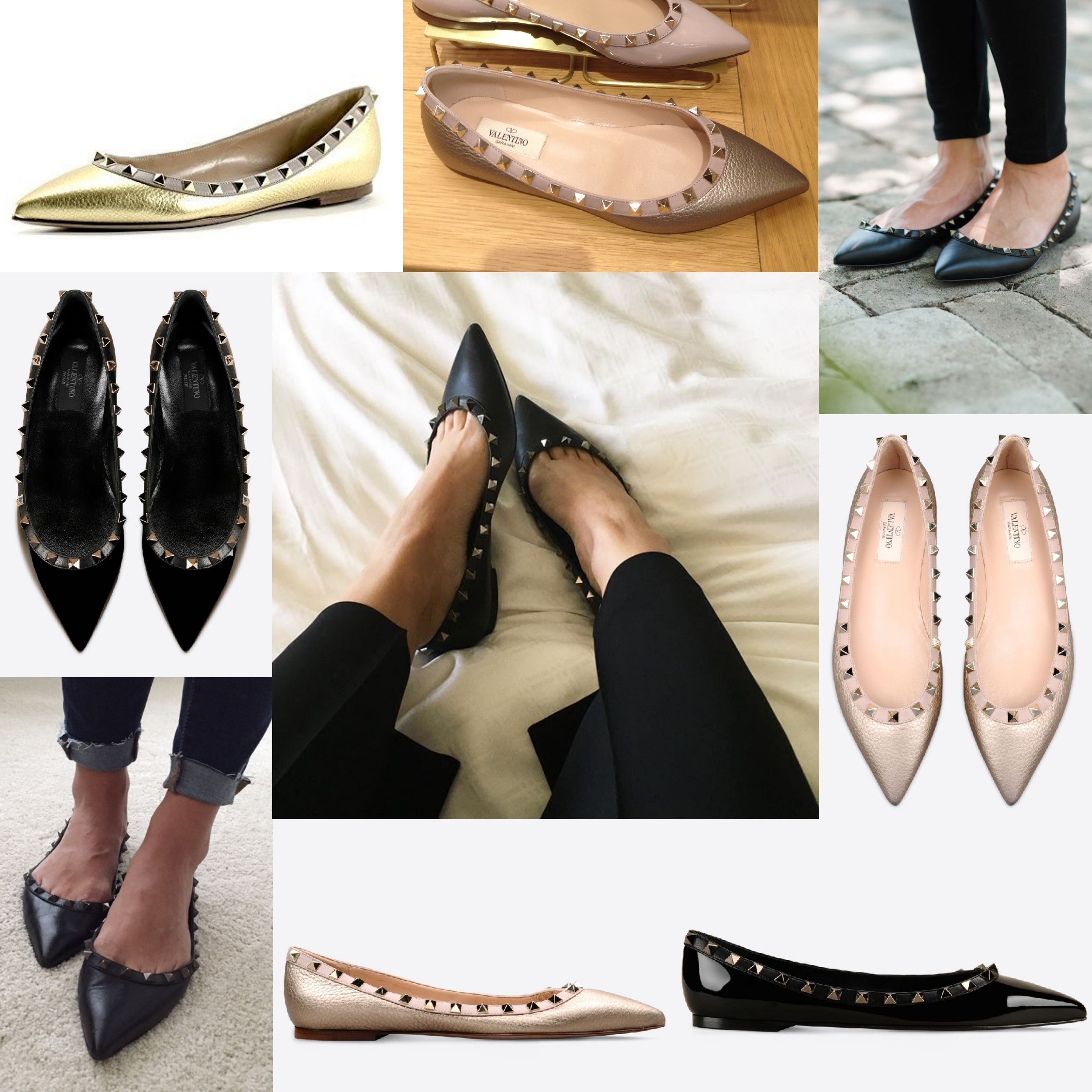 現金特価】 バレリーナ ヴァレンティノ VALENTINO - フラットシューズ ...