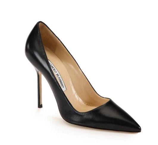 Manolo Blahnik(マノロブラニク)レザーBBパンプス100mm (Manolo Manolo Blahnik(マノロブラニク)レザーBBパンプス100mm (Manolo