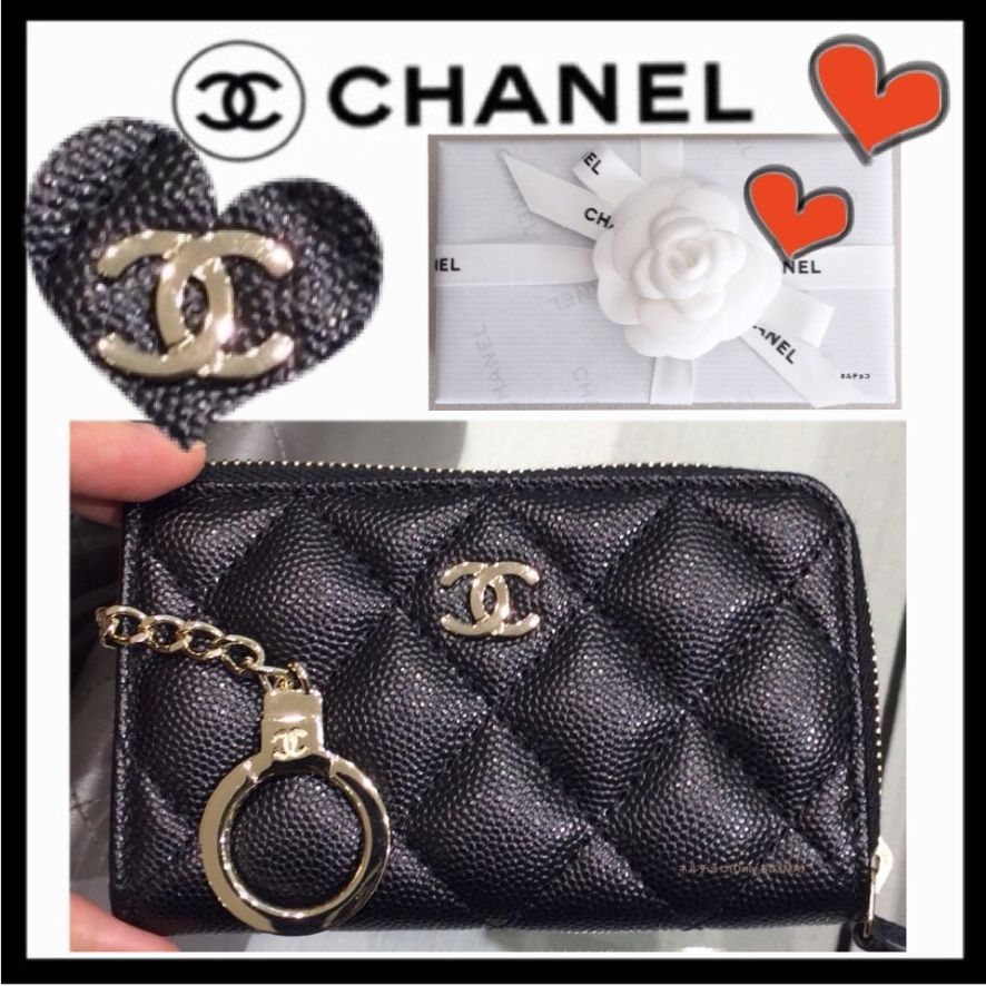関税補償《新作限定♪キーリング付♡》コイン&カードC (CHANEL/キー 最速のネット通販 シャネル CHANEL キーコインケース コインケース/小銭入れ