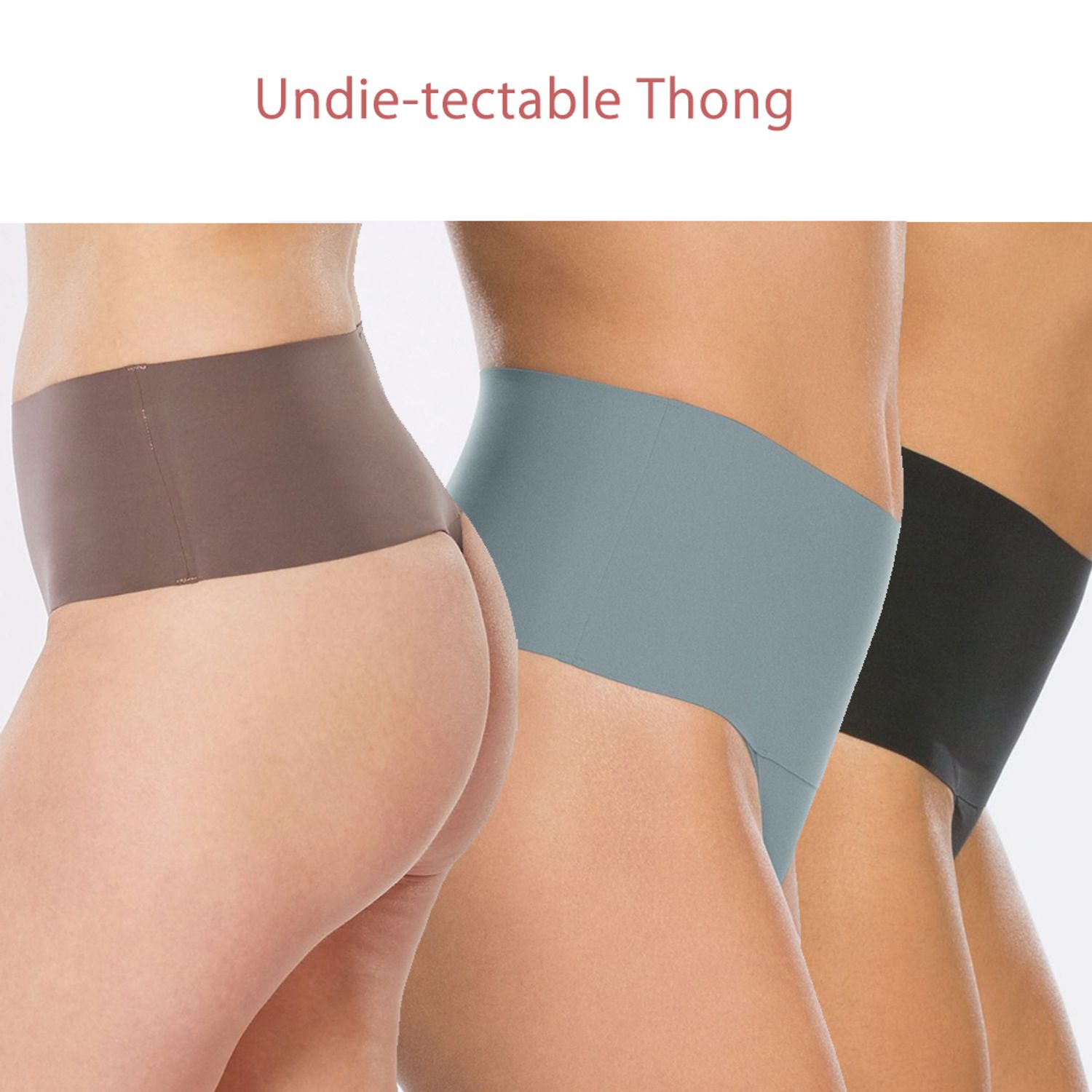 Undie-Tectable Thong - Black