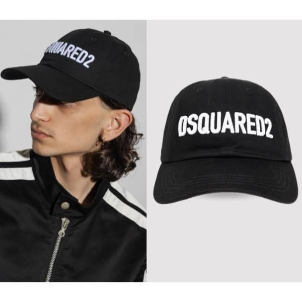 本物の 関税込】DSQUARED2◇ロゴ刺繍 (D 3カラー キャップ ダメージ加工 帽子