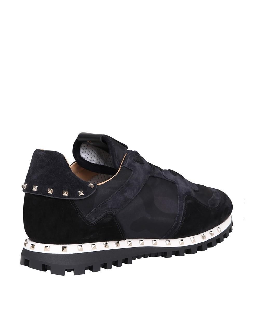 SS18 ヴァレンティノ STUDDED CAMOUFLAGE SNEAKERS (VALENTINO ...