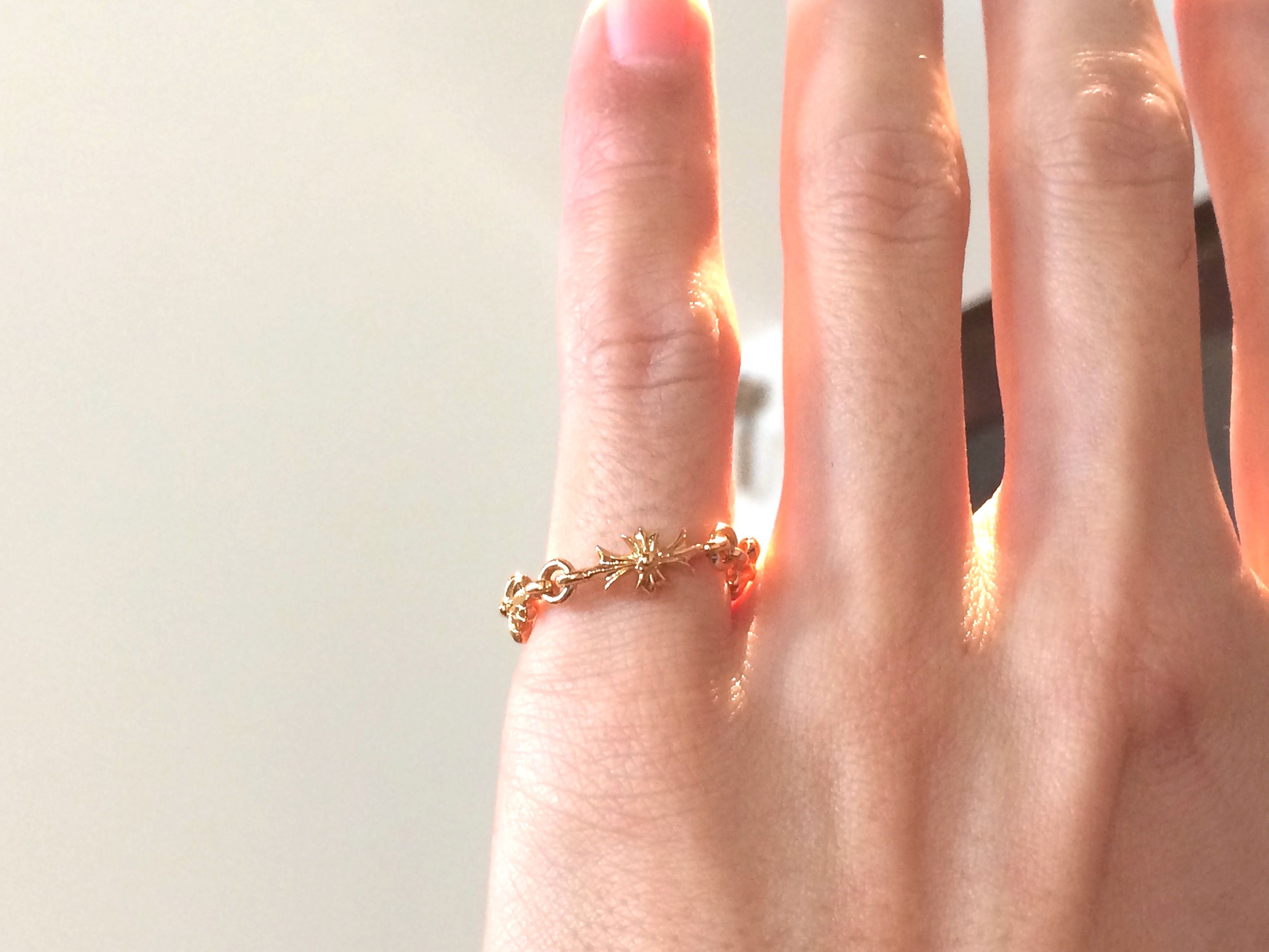 インボイス原本/クロムハーツ/ 22k タイニー E CHプラス リング 激安通販サイトです 【美品】クロムハーツ タイニーE CHプラスリング 22K リング