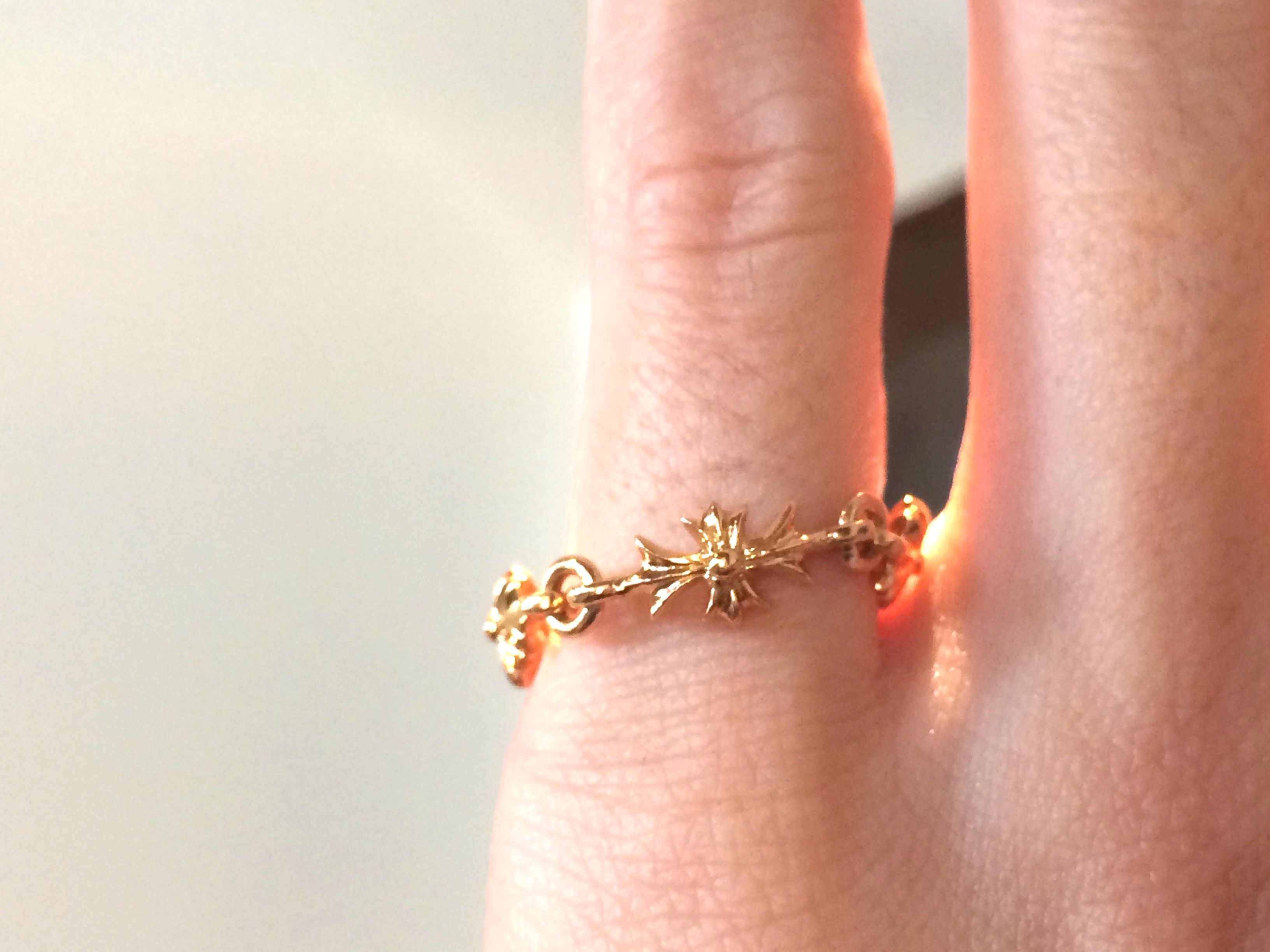 インボイス原本/クロムハーツ/ 22k タイニー E CHプラス リング 激安通販サイトです 【美品】クロムハーツ タイニーE CHプラスリング 22K リング