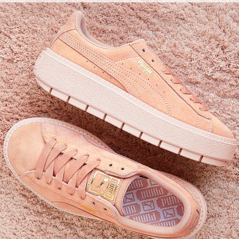 PUMA Suede Platform Trace Wns ☆ピンク スエード 36583005 (PUMA PUMA Suede Platform Trace Wns ☆ピンク スエード 36583005 (PUMA
