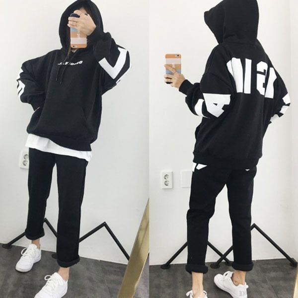 ユニセックス☆BIGロゴパーカー+パンツ☆セットアップ(F,XL)_A6 ...