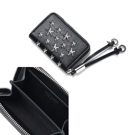 18SS新作 ☆JIMMY CHOO☆ NELLIE コインパース BLACK♪ (Jimmy Choo ...