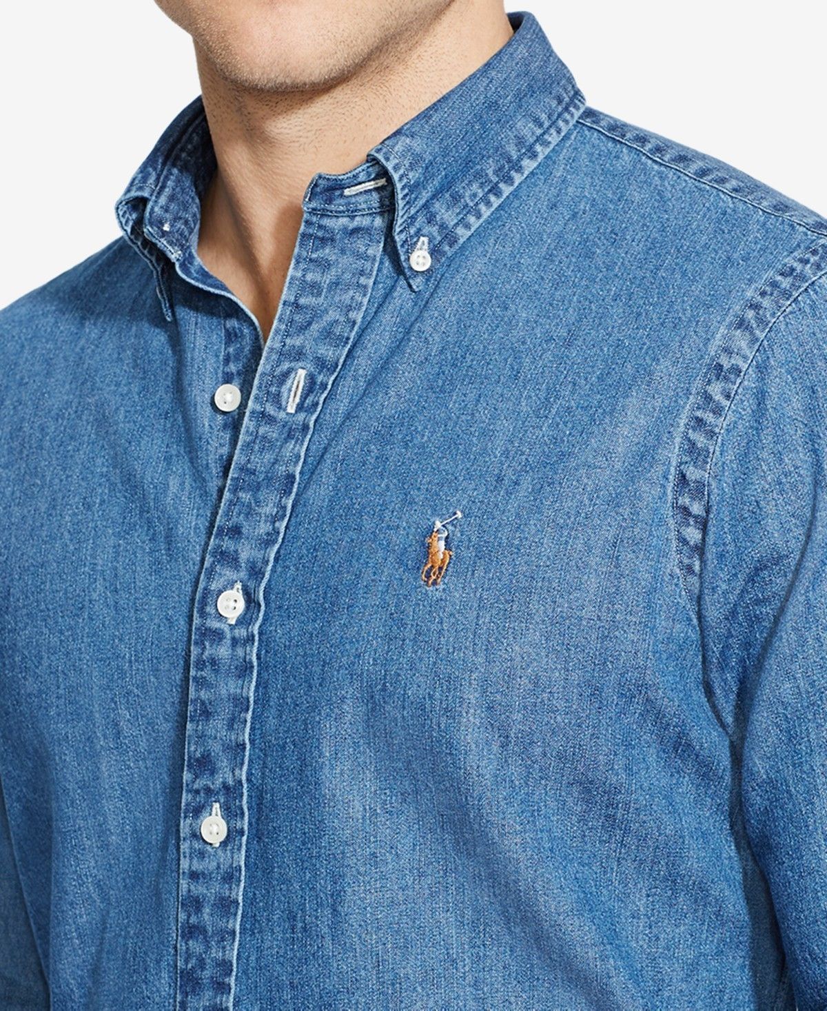 NEW Ralph Lauren ラルフローレン メンズ デニムシャツ 送関込 NEW Ralph Lauren ラルフローレン メンズ デニムシャツ 送関込