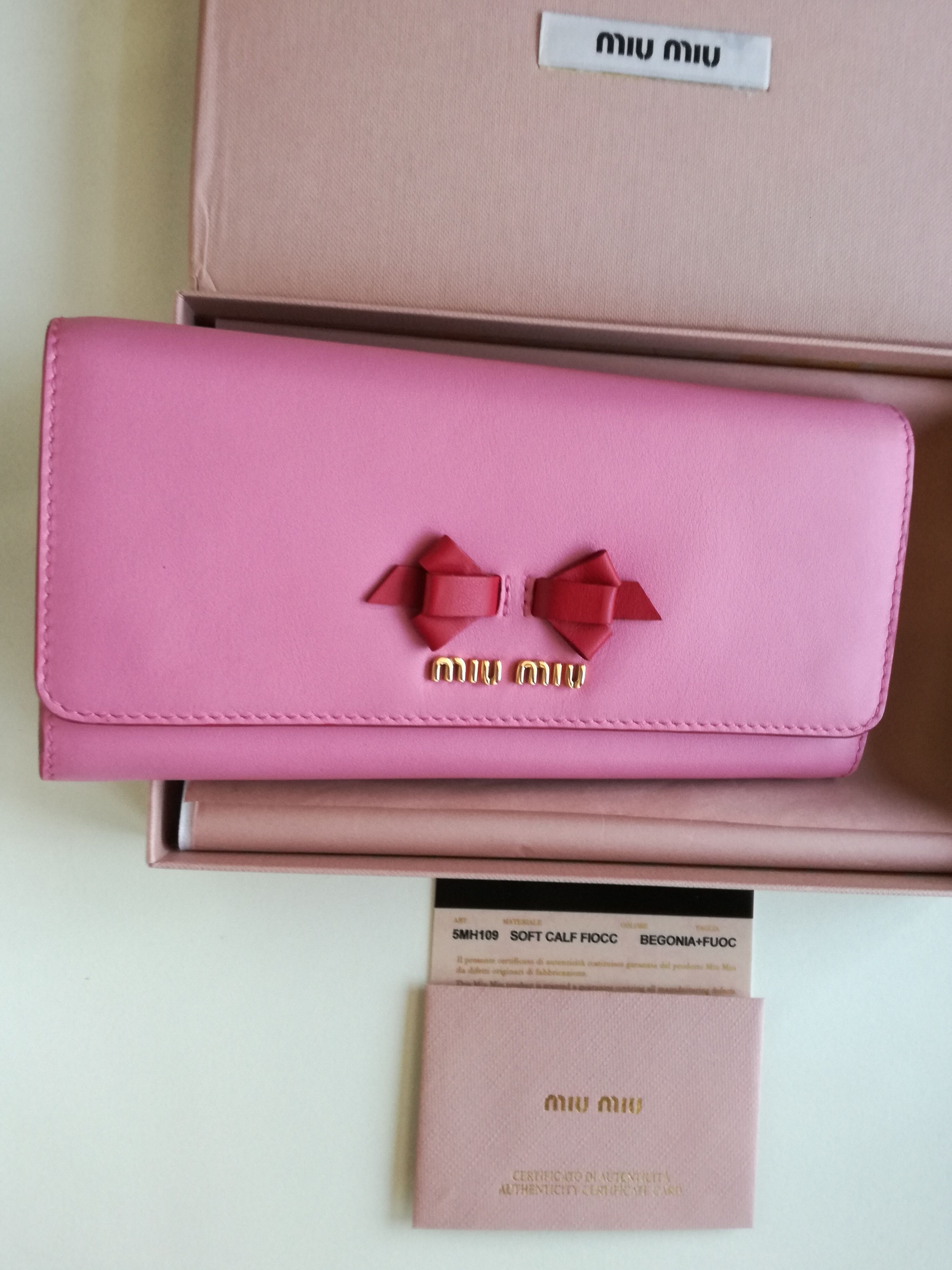 独特な 長財布 【極美品】miumiu♡リボンバイカラー - 長財布 - alrc.asia