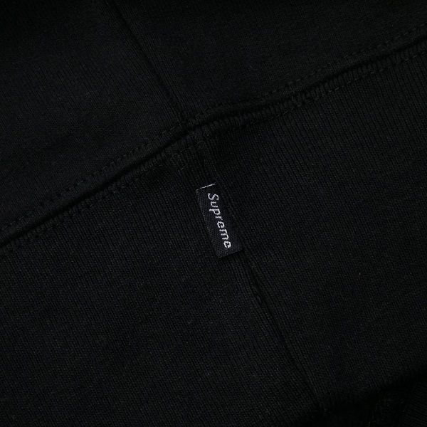 Supreme AW17 Blocked Hooded Sweatshirt 黒 (ステッカー付き