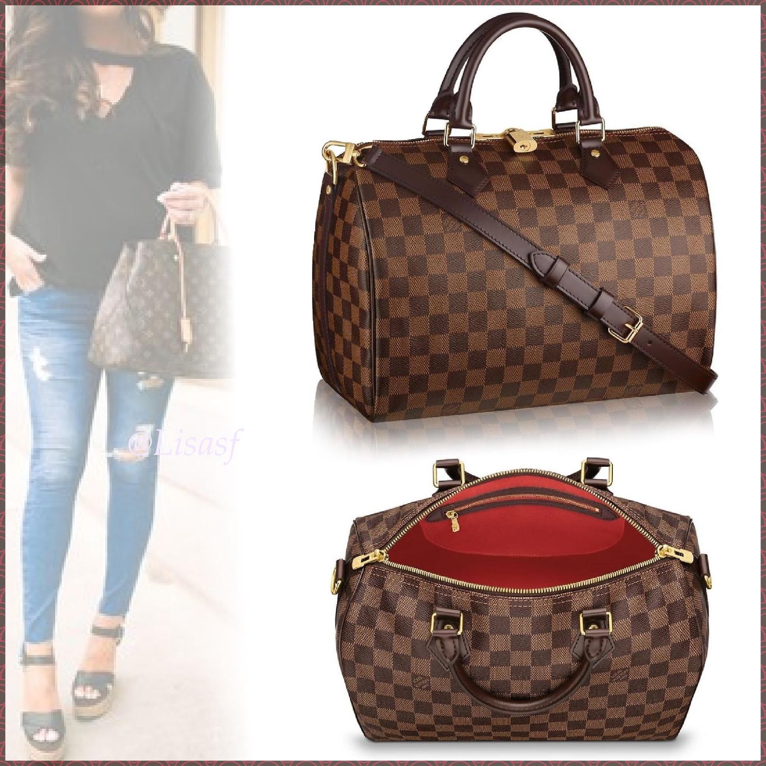 ルイヴィトン 旅行に最適 スピーディ バンドリエール 30 Louis Vuitton ハンドバッグ N Buyma