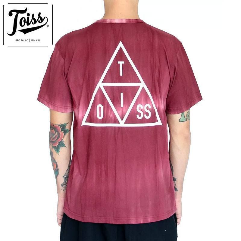 ネイマールブランド【TOISS】タイダイTシャツ ダークレッド