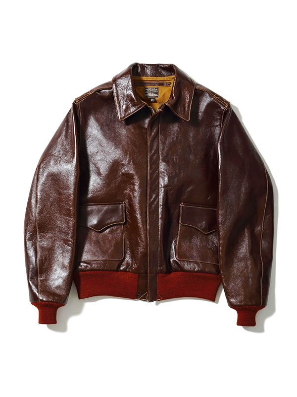 BUZZ RICKSON'S バズリクソンズ A-2 A2 フライト ジャケット (レザー エルデンリング Kanaza~様専用 バズリクソンズa-2フライトジャケット レザージャケット